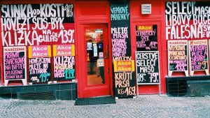 assorted signages